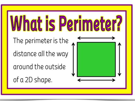 How do you explain perimeter to a child?