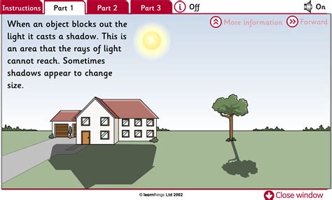 How do you explain what a shadow is?