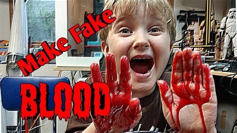 How do you fake dried blood?