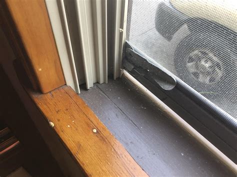 How do you fill a gap between window and window frame?