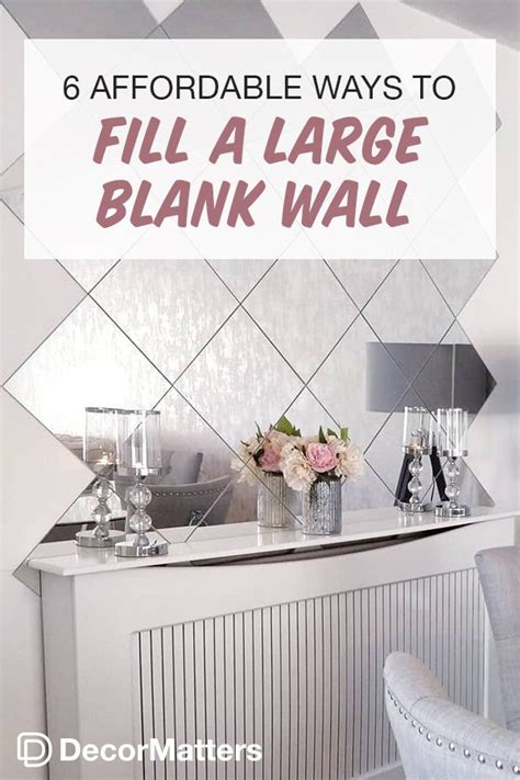 How do you fill an empty wall for cheap?