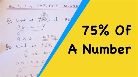 How do you find 75% of 120?