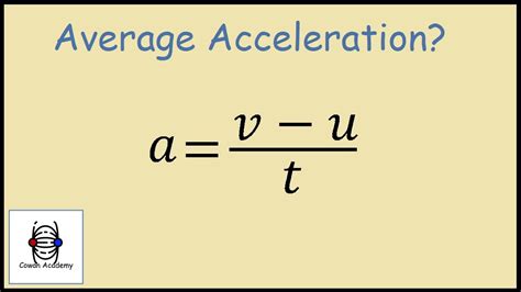 How do you find acceleration without distance or time?