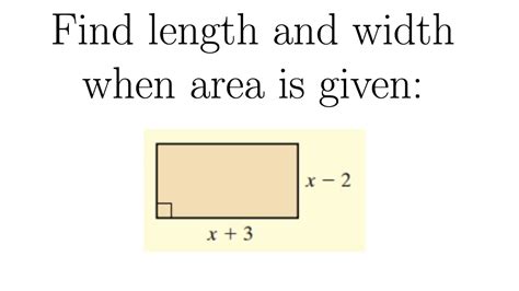 How do you find length and width?