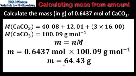 How do you find mass in grams?