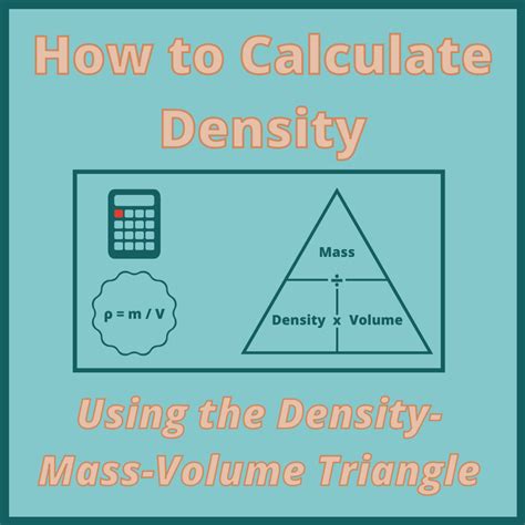 How do you find mass with volume and density?