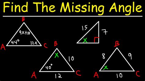 How do you find missing angles?