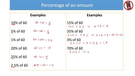 How do you find percentages without a calculator?