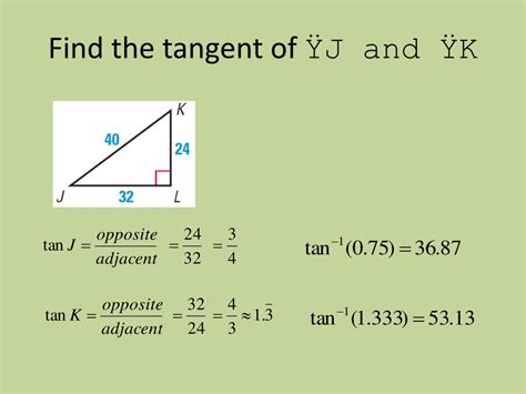 How do you find tangent?