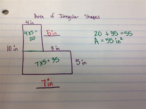 How do you find the area of an irregular shape?
