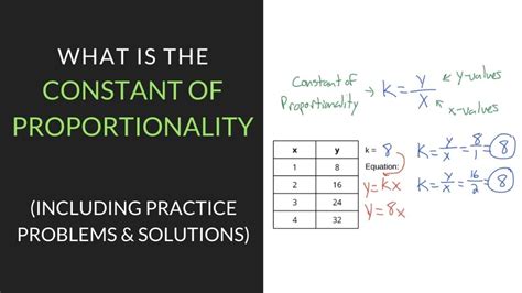 How do you find the constant of proportionality with y 4x?