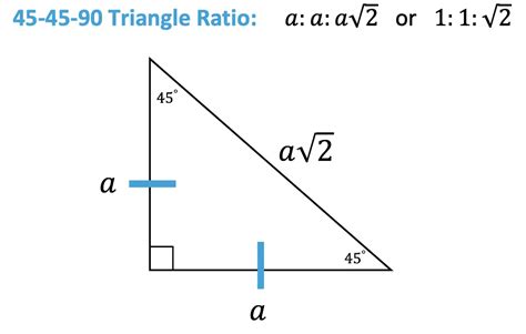 How do you find the other leg of a 45 45 90 triangle?