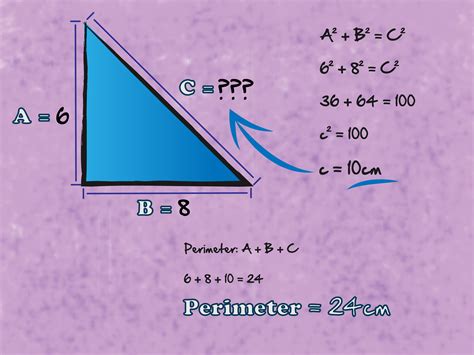 How do you find the perimeter and circumference of a triangle?