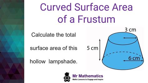 How do you find the total surface area and curved surface area?