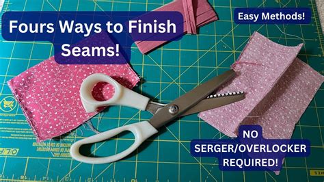 How do you finish an edge without a serger?