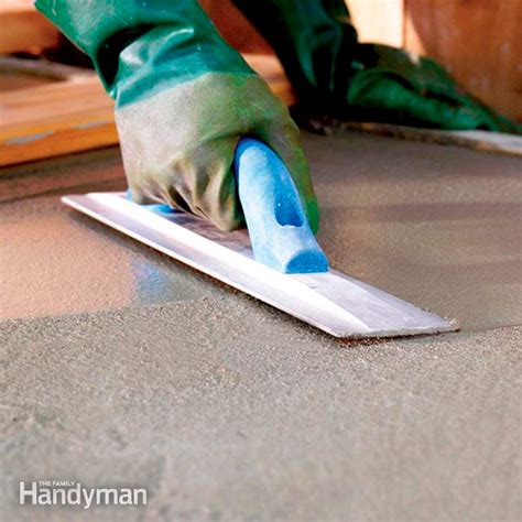 How do you finish smooth concrete?