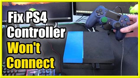 How do you fix a PS4 controller that won't connect?