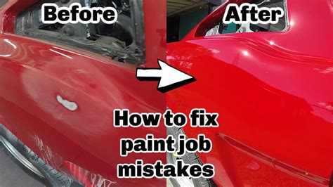 How do you fix a bad paint job?