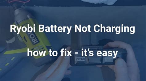 How do you fix a battery that won't charge?