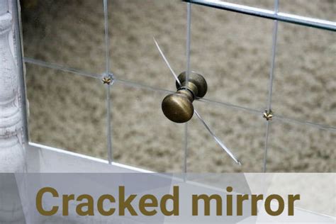 How do you fix a broken mirror?