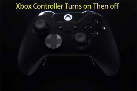 How do you fix a controller that turns on then off?