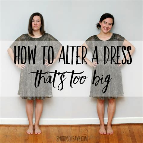 How do you fix a dress that is too big in the waist?