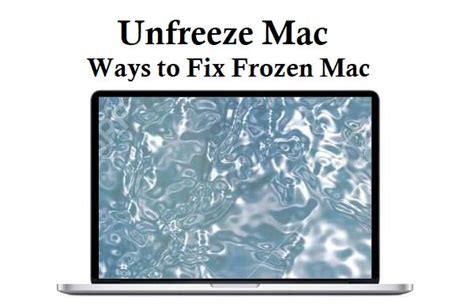 How do you fix a frozen MacBook?