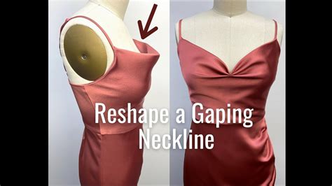 How do you fix a gaping cowl neckline?