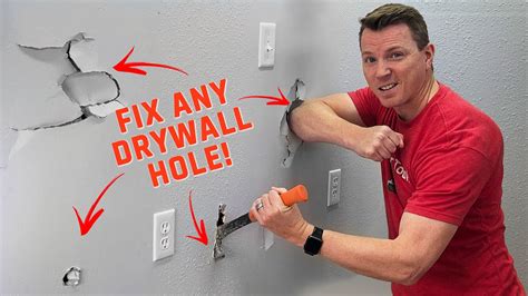 How do you fix a hole in a fake wall?