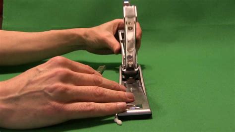 How do you fix a jammed Swingline heavy duty stapler?