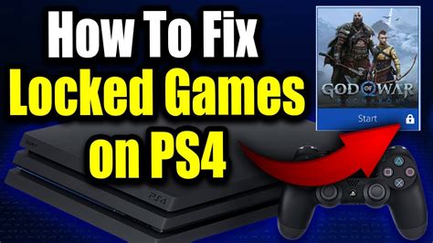 How do you fix a locked game on PS4?