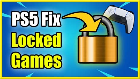 How do you fix a locked game on PS5?