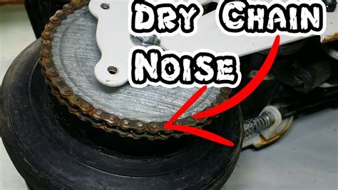 How do you fix a noisy chain?