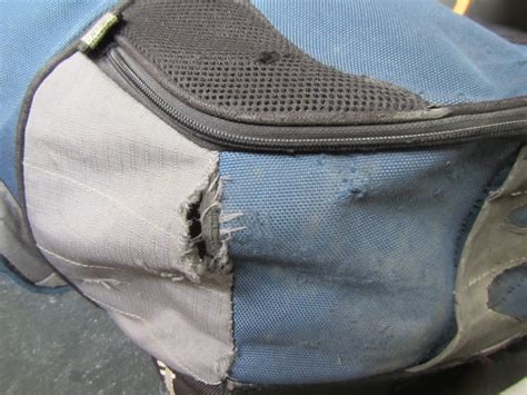 How do you fix a ripped school bag?