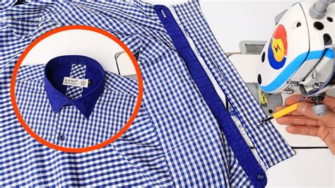 How do you fix a ripped shirt collar?