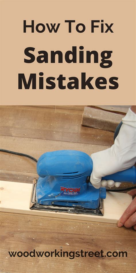 How do you fix a sanding mistake?