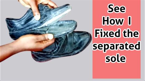 How do you fix a shoe sole separation?