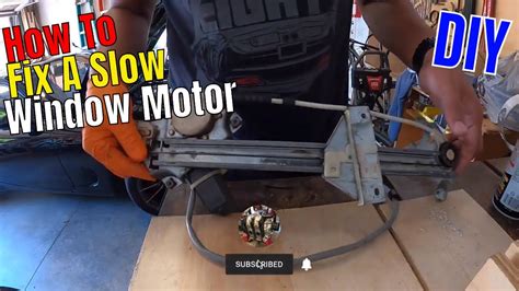 How do you fix a slow window motor?