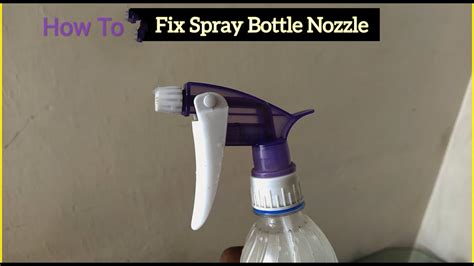How do you fix a spoiled spray nozzle?