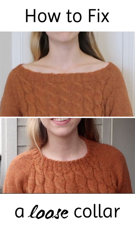 How do you fix a stretched collar sweater?