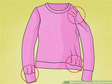 How do you fix a stretched cotton sweater?