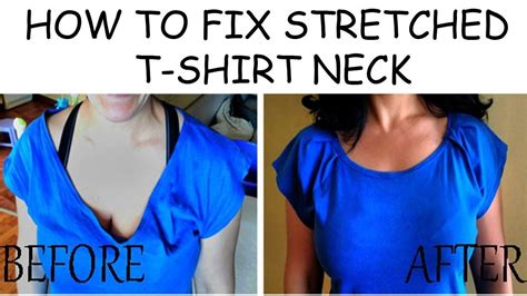 How do you fix a stretched neck shirt?