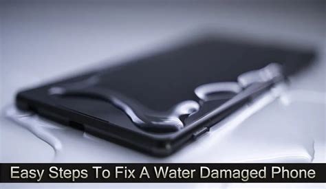How do you fix a water damaged phone after a month?