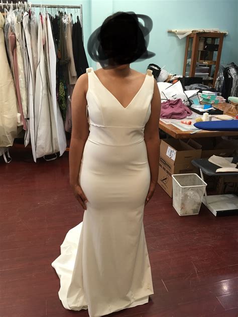 How do you fix a wedding dress that is too small?