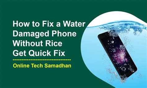 How do you fix a wet phone without rice?