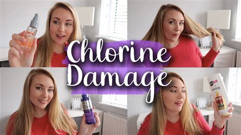 How do you fix chlorine damaged hair?
