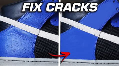 How do you fix cracked shoes?