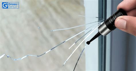 How do you fix cracks in glass?