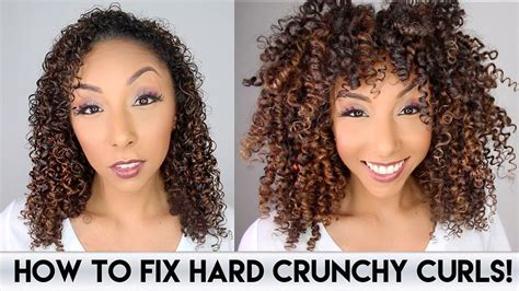 How do you fix crunchy curls?