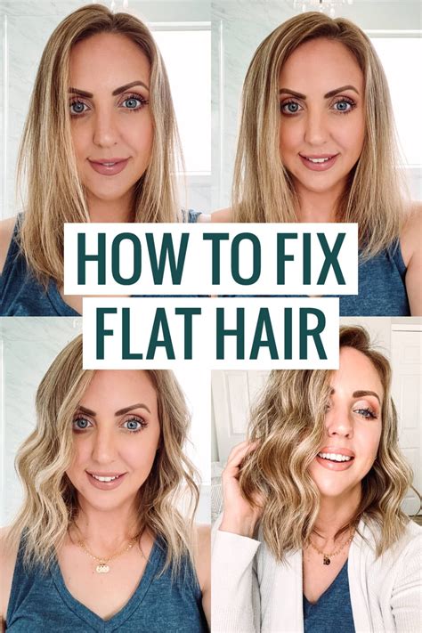 How do you fix flattened hair?